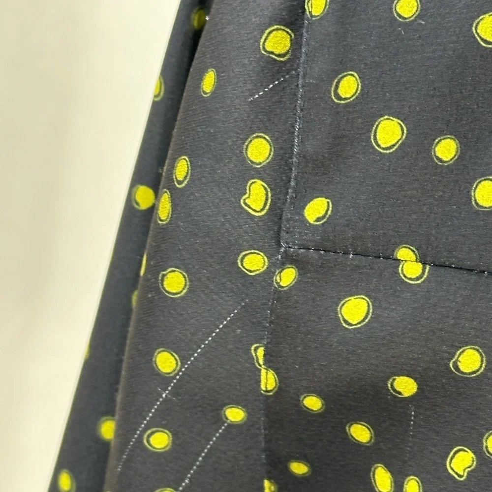 Lafayette 148 New York Scottie Painterly Dots Button Up Blouse- Black Green - XS - Picture 9 of 12